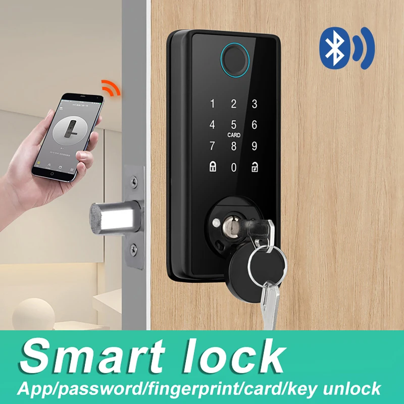 electronic-digital-door-lock-app-fingerprint-password-card-key-unlock-wooden-door-intelligent-electronic-door-lock