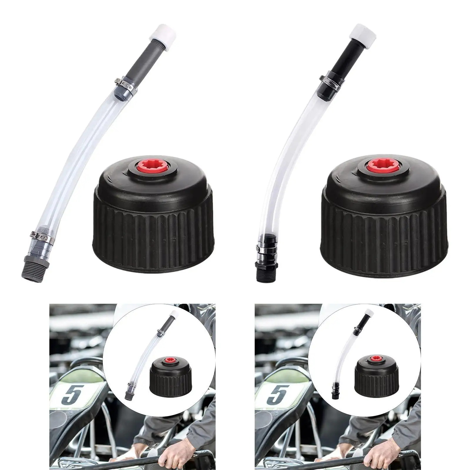 Conjunto de manguera de llenado de combustible para automóvil resistente, conector de tubo de línea de gas con codo de 45 grados para motores de motocicletas y equipos exteriores