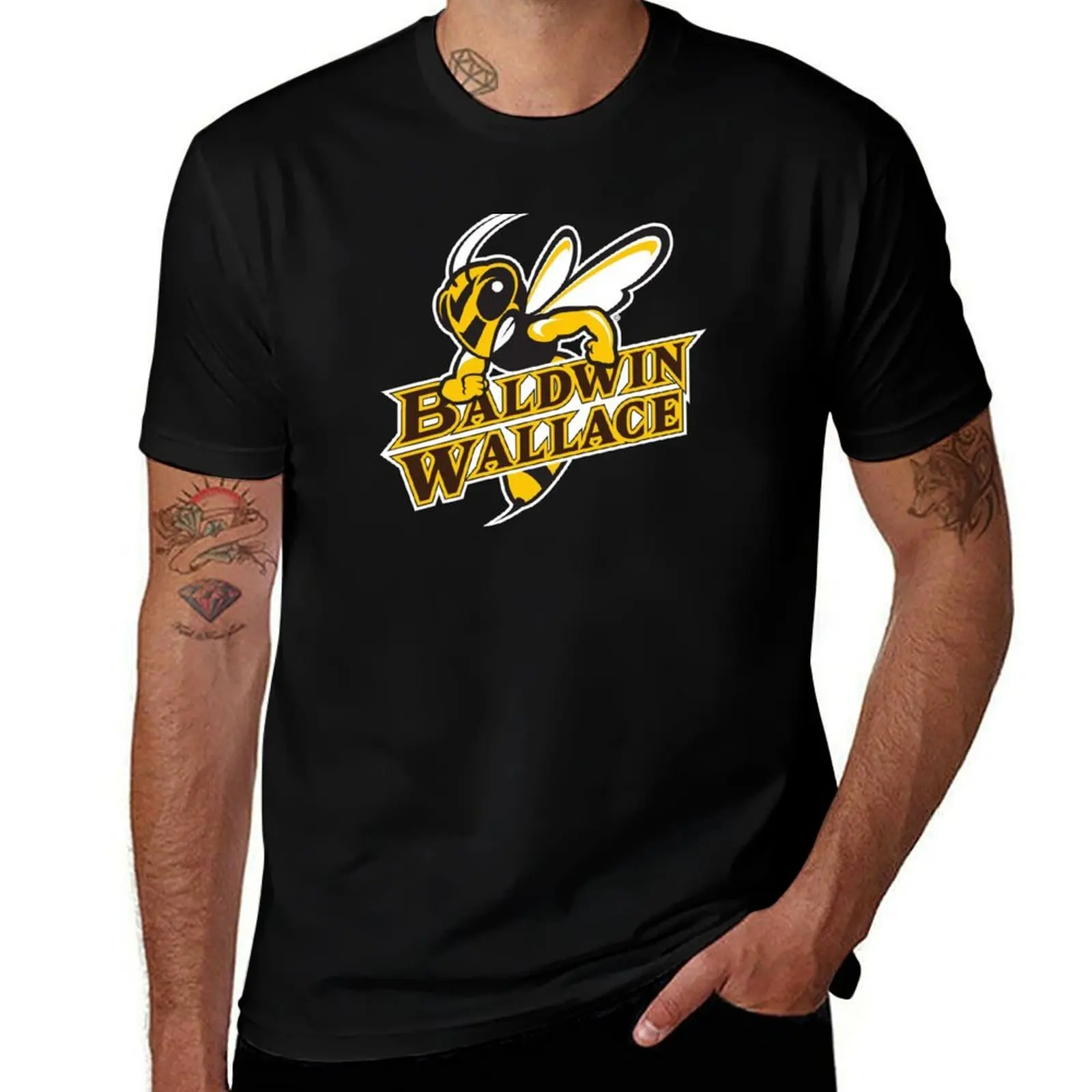 Baldwin Wallace University yellowjackets T-Shirt Plus Size Solid Color T-Shirt