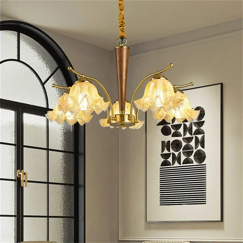 GISELLE Contemporary Pendent Lamp American Retro LED Living Room Restaurant Bedroom Study Villa Hotel Model Houses Chandelier