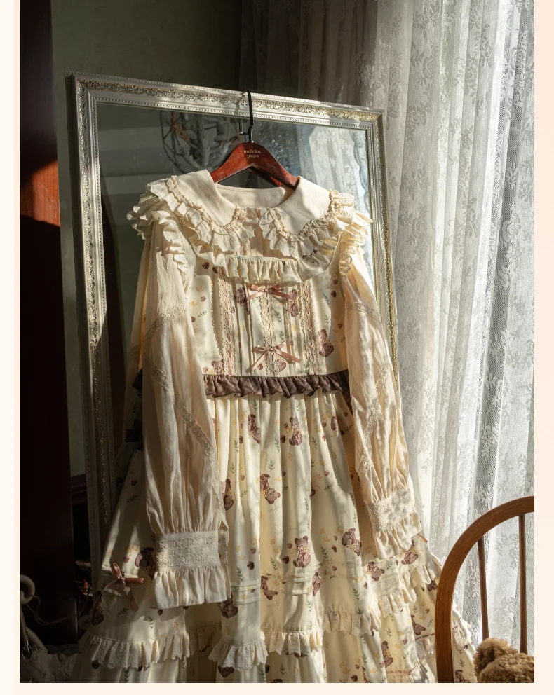 Original Lolita Long-sleeved Shirt Soft Girls Autumn and Winter Slim-fit Kawaii Y2k Inner Tops Elegant Retro Bottoming Blouses