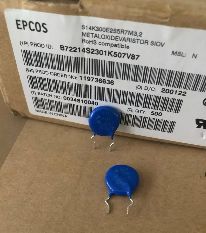 S14K300 EPCOS Pressure-sensitive resistor B72214S0301K101 kds