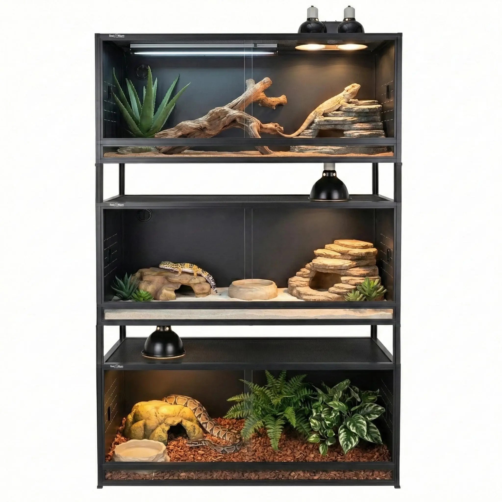 PVC Reptile Enclosure 3 Tier 40