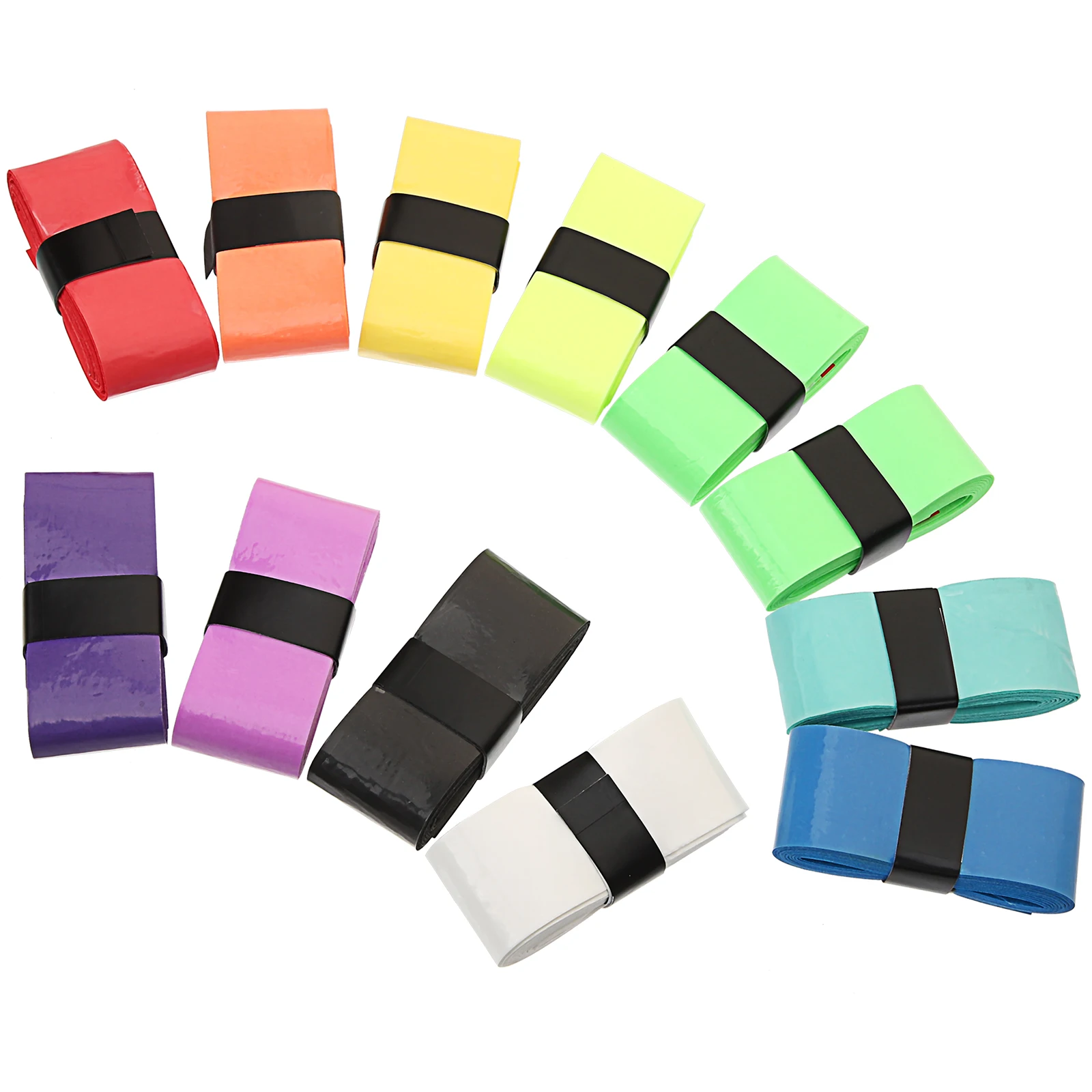 

12pcs Badminton Tennis Racket Tape Perforated Breathable Overgrips Sweat Absorbing Anti Slip H Tapes Racket
