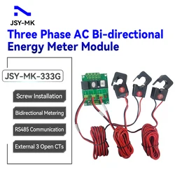 2024 Nuovo JSY-MK-333G 100A 3 fasi 4 fili AC modulo contatore di energia bidirezionale per sistema di alimentazione del pannello solare intelligente