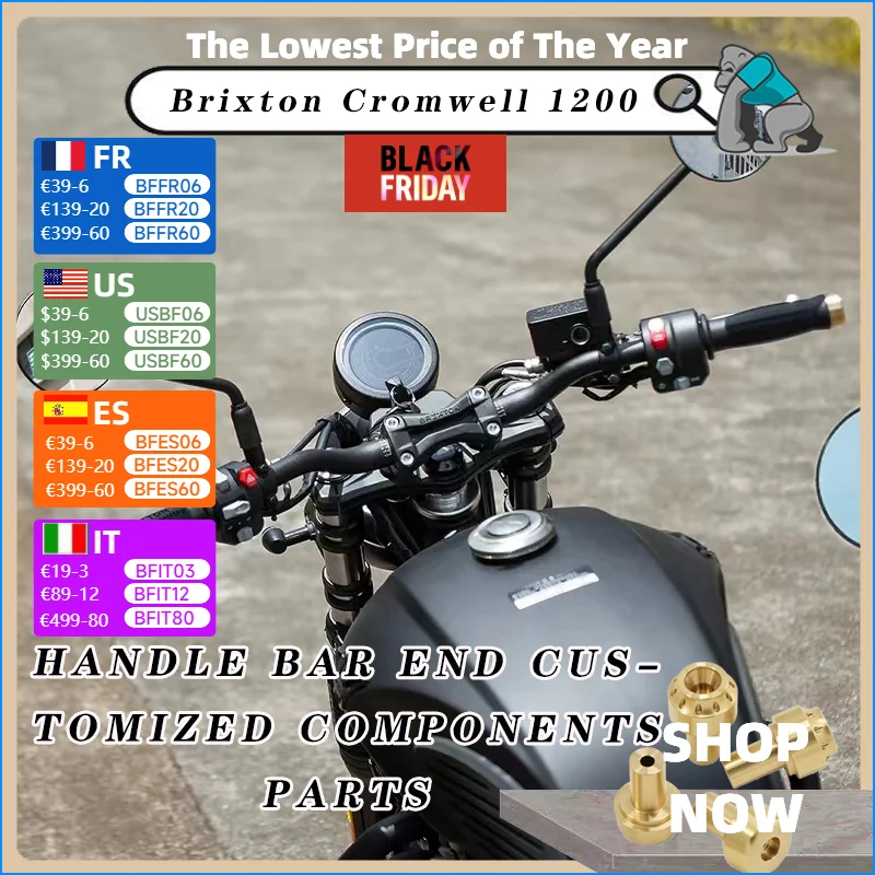 Handle Bar End Customized Components Parts for Brixton Cromwell 1200