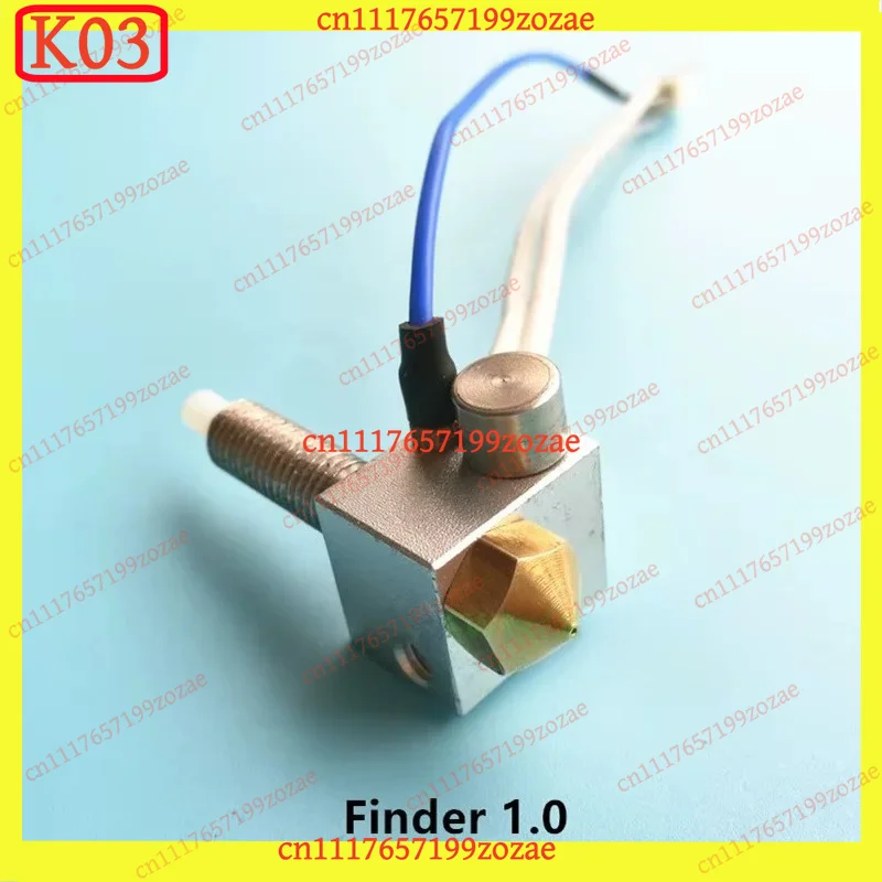 k03 FLASHFORGE Finder 1.0 2.0 Hotend Kit 12V 24V Heater Cartridge Thermocouple Thermistor Set 3D Printer Spare Parts Accessories
