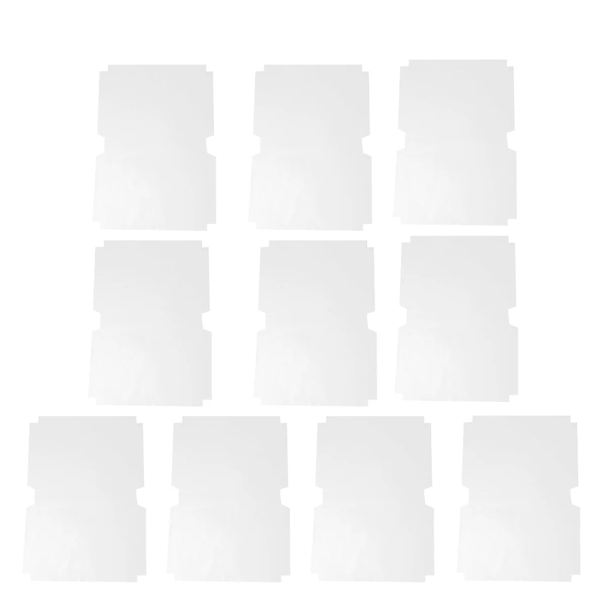 10 Pcs Self-adhesive Book Cover Clear Plastic Transparent Protective Textbook Covers