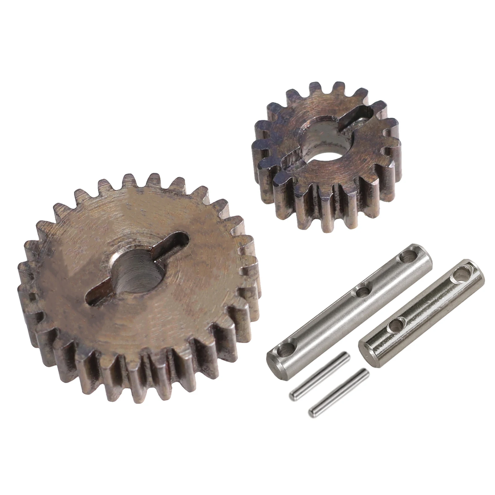 Suitable for MN 1/12 type MN128 MN86 G500 RC car metal upgrade accessories, including mid mounted gearbox steel teeth and shafts