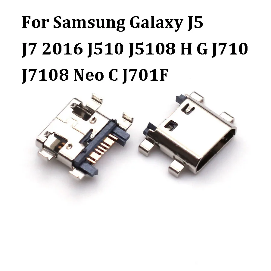 10Pcs Usb Charging Dock Port Connector For Samsung Galaxy J5 J7 2016 J510 J5108 H G J710 J7108 Neo C J701F Micro Charger Plug