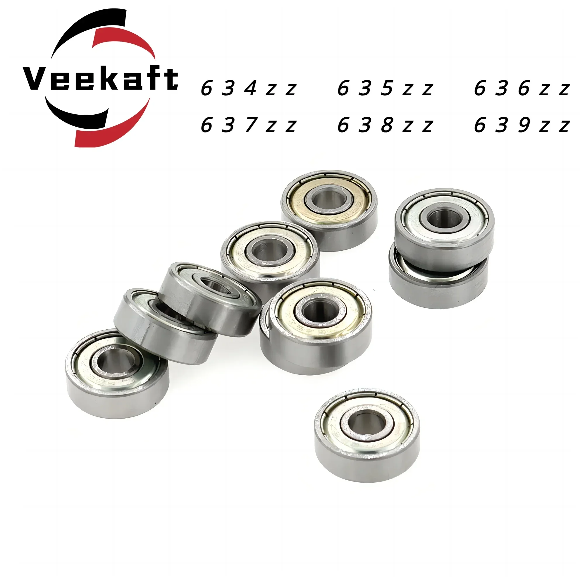 

Conventional Deep Groove Ball Roller Bearings Small Bearings 634zz 635zz 636zz 637zz 638zz 639zz 10pcs