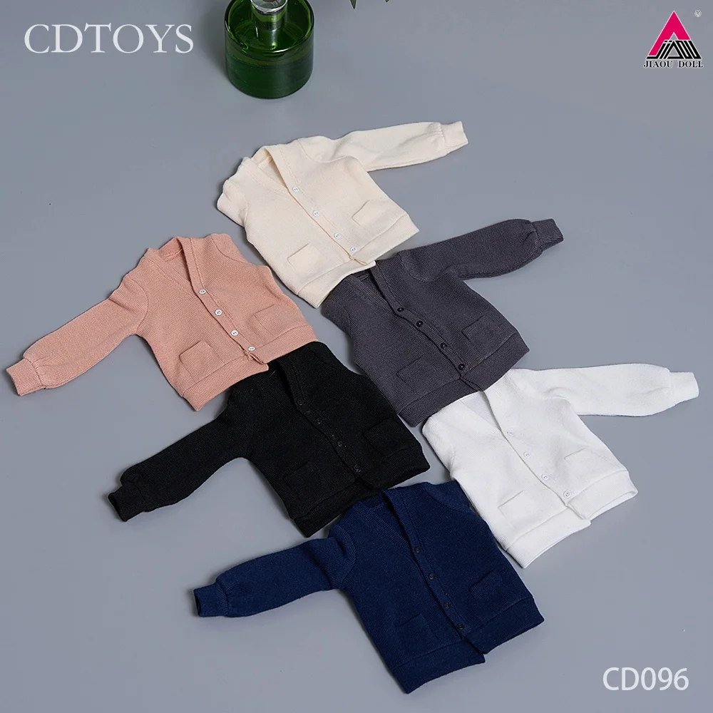 

Presale CDTOYS CD096 1/6 Scale Female Knitted Cardigan JK Jacket With Hidden Button Design Clothes Model for 12'' Action Figure