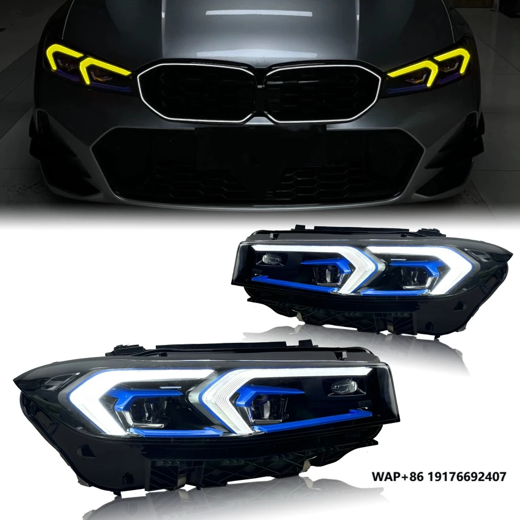 

EU Version G20 LCI 325 330i 330Li 330e M340i White/Yellow/RGB DRL Headlights Plug and Play for'BMW 2023+