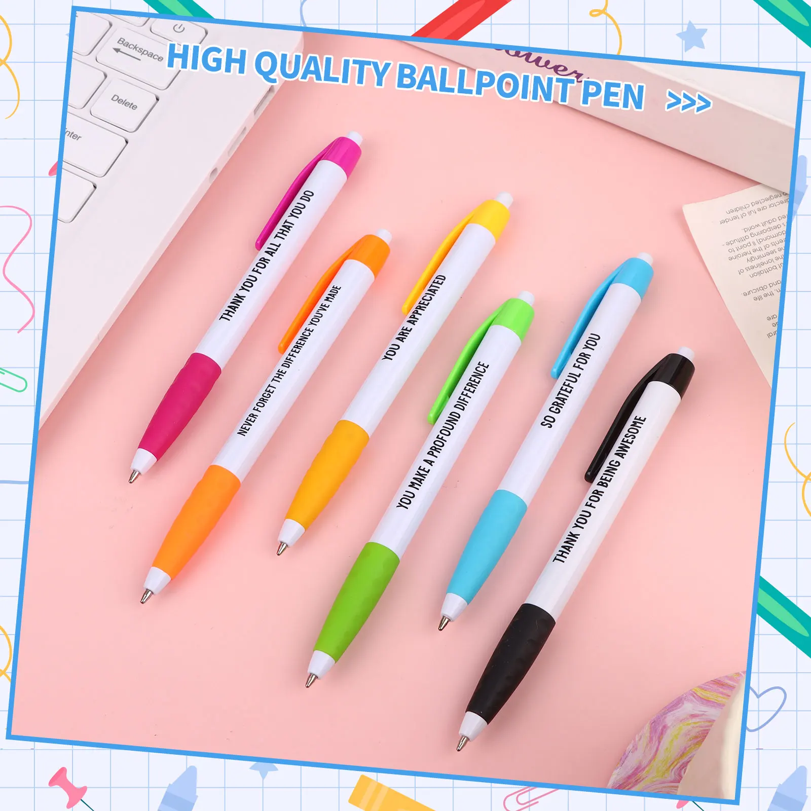 30 Pcs Employee Appreciation Gifts Thank You Ballpoint Pens