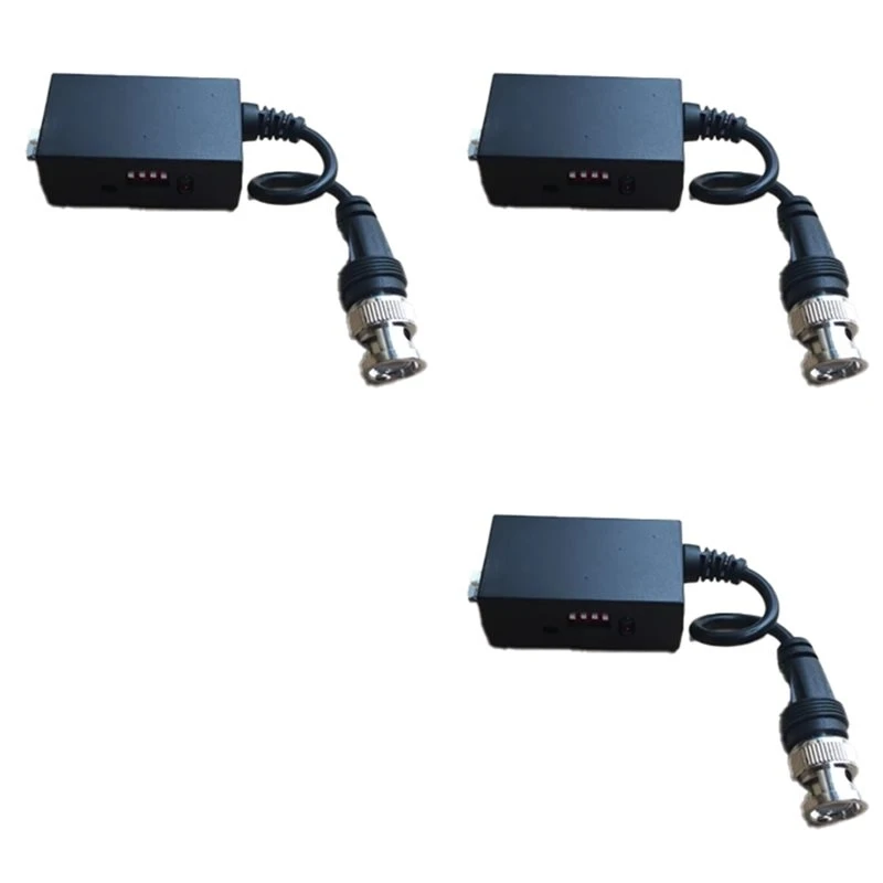baae-3x-dc12v-1ch-アクティブutpビデオレシーバーバラン-bncビデオバラン-cctvカメラdvrシステム用