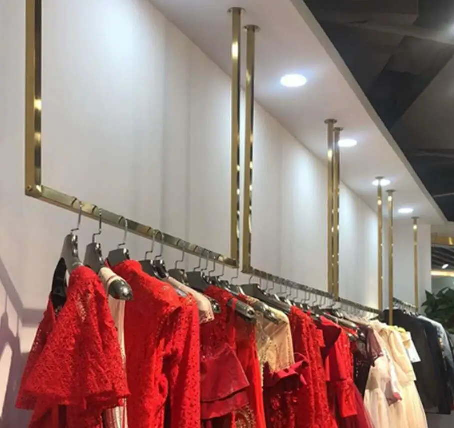 Wedding hanger, studio dress display rack, women's clothing store ceiling, hanging hanger