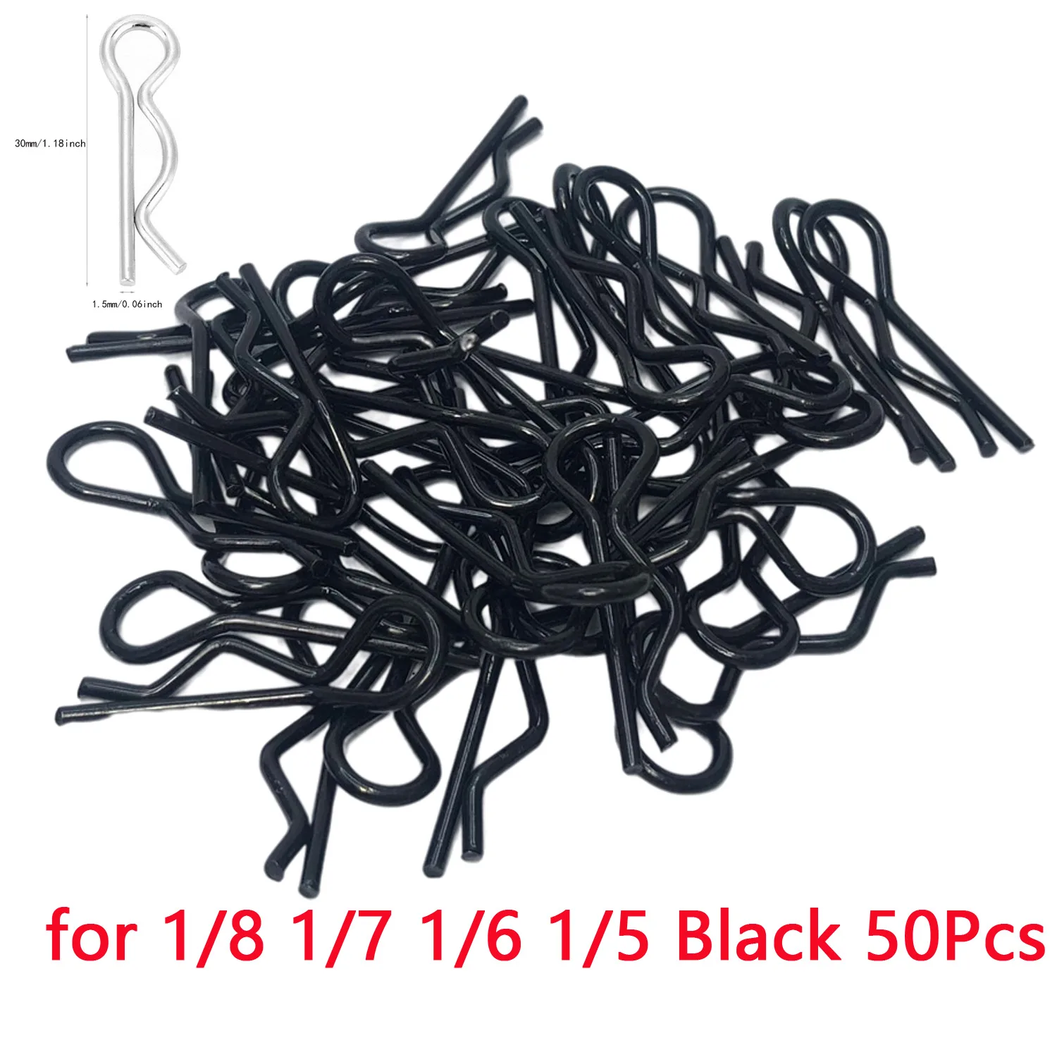 50 Stücke 1/5 1/6 1/7 1/8 1/8 1/12 1/16 1/14 RC Autos Shell Körper Clips Pins R Schnallen Feste für TRAXXAS SCX10 RC Auto Teile