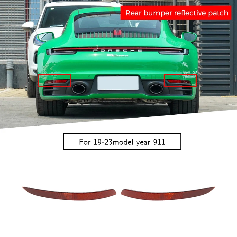 992945103B 992945104B Rear Bumper Reflective Patch for Porsche 911 2019-2023