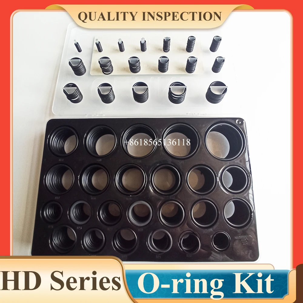 666 Pcs HD O-ring Seal For Kato HD700 HD820 HD1023 Excavator NBR O-ring Box O-ring Kit