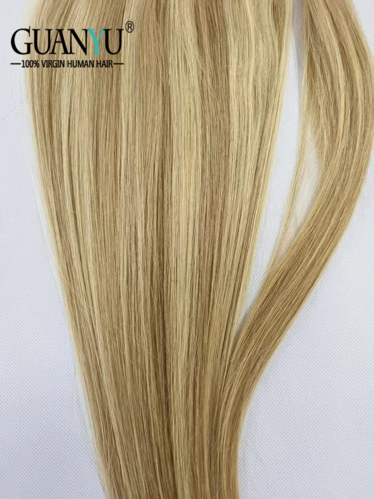 P27/613 Color Straight Human Hair Drawstring Ponytail Extensions Wrap Around Bundles Brazilian Remy Hair 150G 10-30 inch view 3