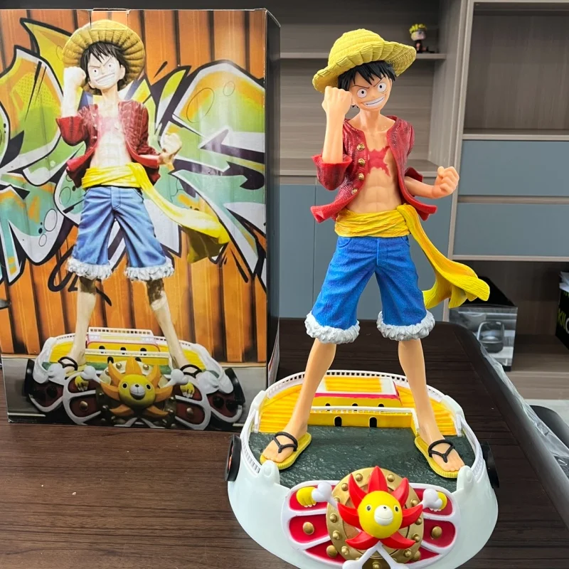 

Anime 50cm Luffy One Piece Figurine Monkey D. Luffy Action Figures Sunshine Of The Miles Pvc Collection Statue Model Toys Gifts