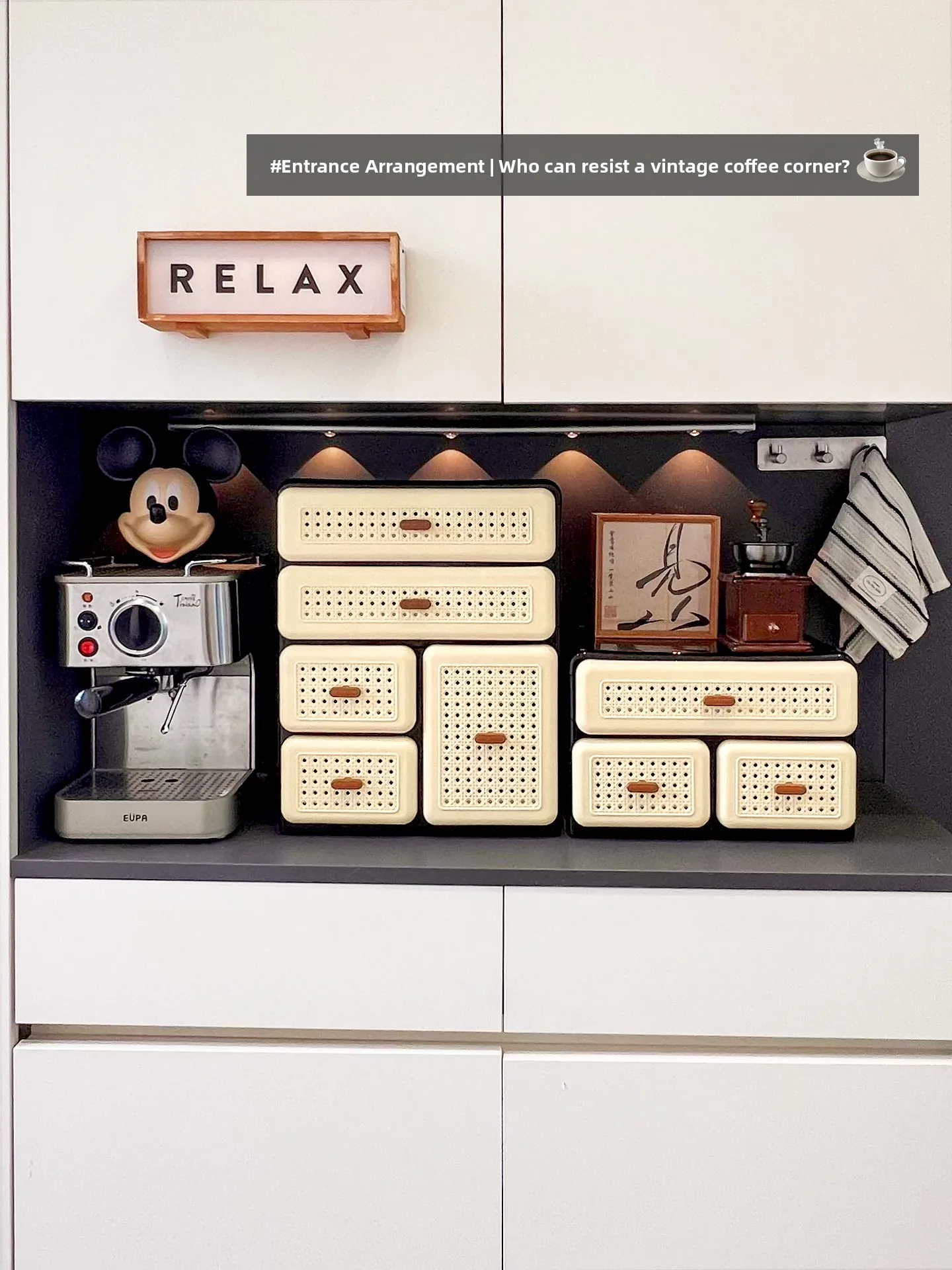 

Винтажный настольный органайзер для кофейных принадлежностей и чая, многофункциональный контейнер для хранения чайных пакетиков