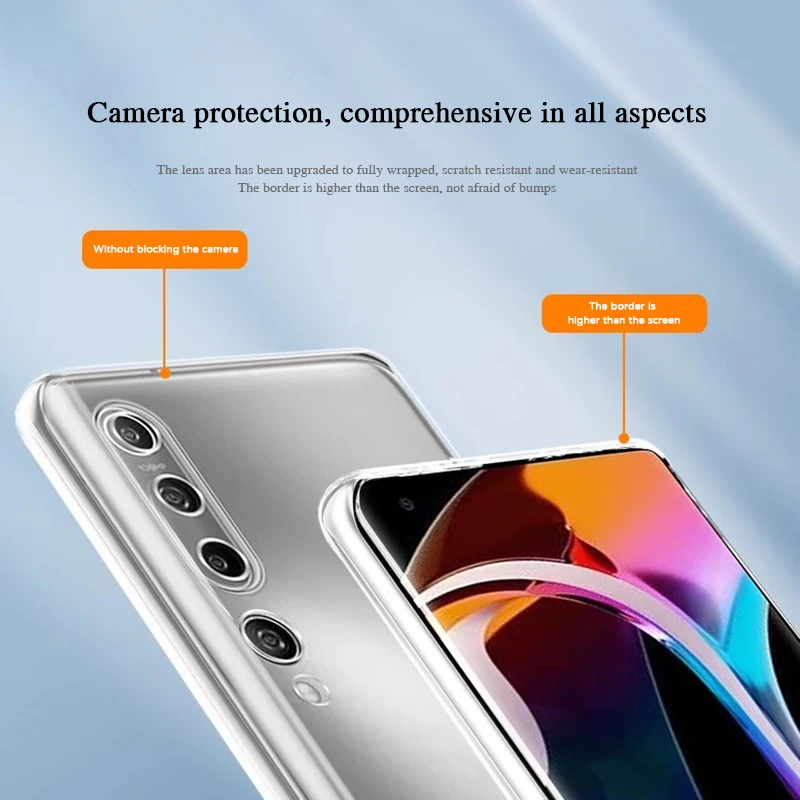 Funda de teléfono transparente y suave ultrafina para Xiaomi Mi 10 Ultra 10T Pro Lite Zoom Youth 10i 10S 10Pro 10Ultra 10Lite 5G
