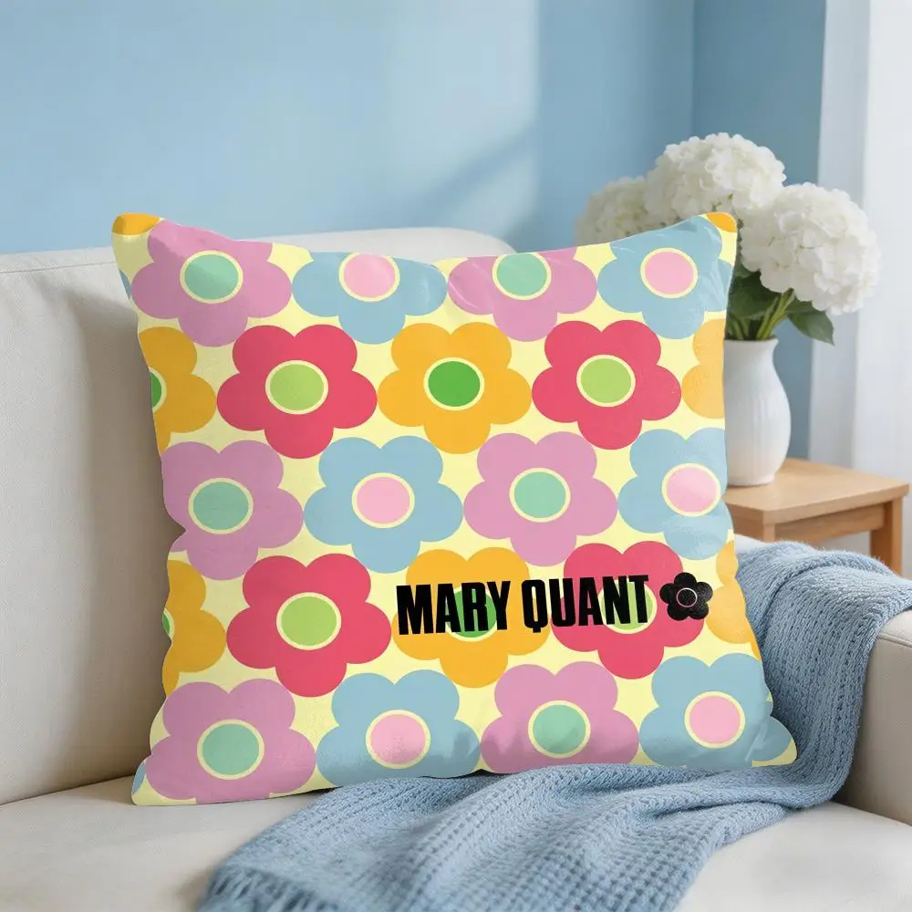 Fashion M-Mary-Q-Quant Cushion Cover Square Pillow Bedroom Sofa Leisure Comfort Living Room Home Decoration 40X40