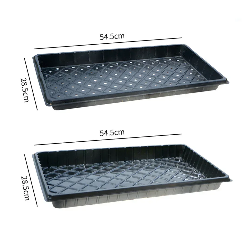 6 szt. PP taca do kiełkowania roślin płyta do uprawy roślin starter do ogrodnictwa startowanie 54,5 * 28,5 cm czarny