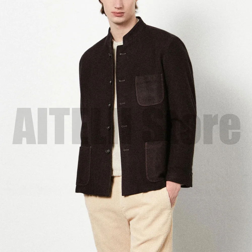 

Мужское шерстяное пальто Формальная одежда Мужские элегантные мужские пальто для мужчин Модный костюм Топ Мужские кожаные куртки Повседневные мужские пиджаки Зима