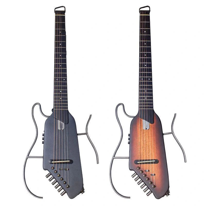 Silent Folk Guitar Smart Travel Portable Guitar 39inch Adult Beginner Practice Guitars Kid Student Performance Headless Guitars view 2