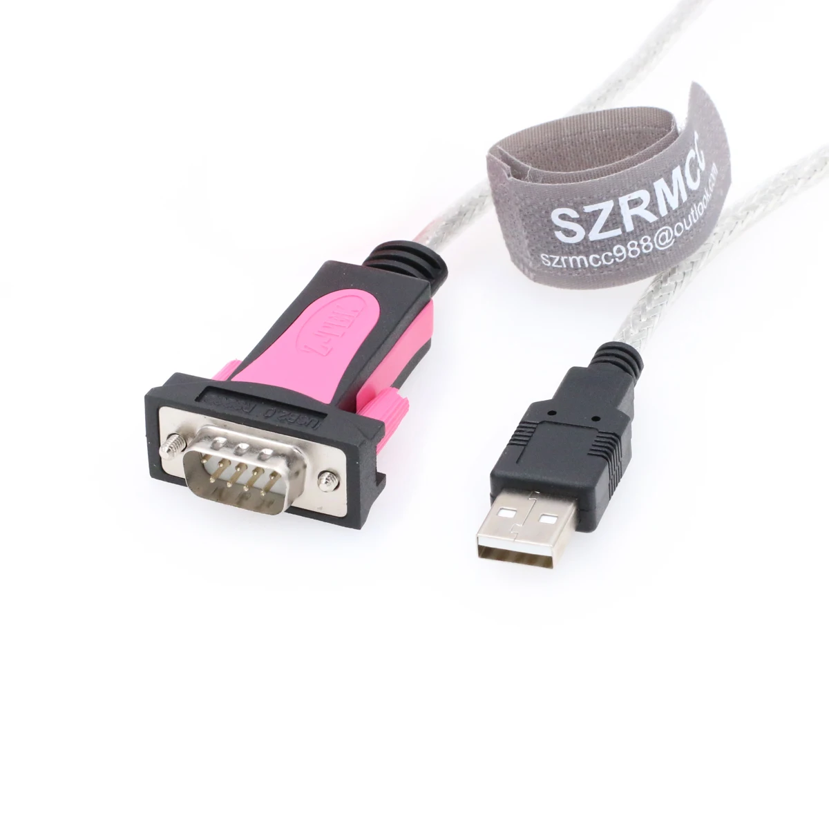 DB9 RS232 Serial Male to USB 2.0 Converter Cable with FTDI Chipset for Windows 10 8 7 XP Linux and Mac OS