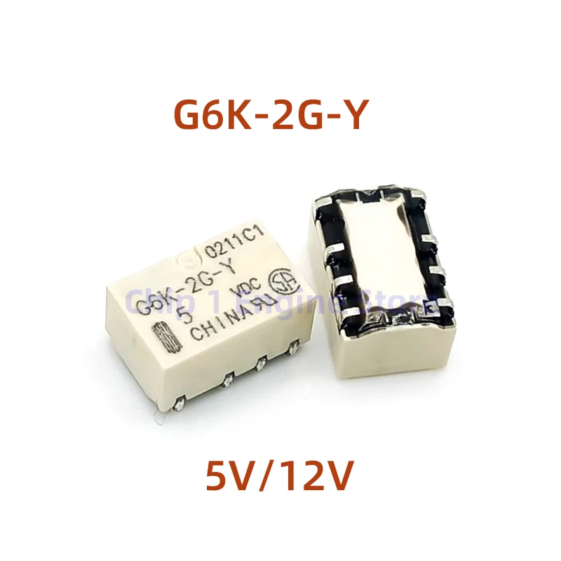 5/10PCS Neue & Original Signal Relais SMD G6K-2F-Y-3VDC/5V/12V/24V DIP G6K-2P-Y-3VDC/5V/12V/24V SMD G6K-2G-Y-5VDC/12V