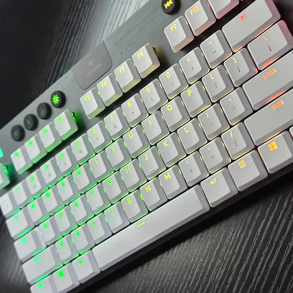 

Подходит для Logitech G913TKL G915 G813 G815, толстые прозрачные колпачки для механической клавиатуры