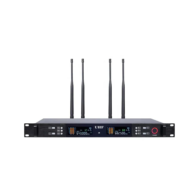 RIY-0305 OEM ميكروفون لاسلكي احترافي محمول باليد Uhf ميكروفون لاسلكي للكاريوكي