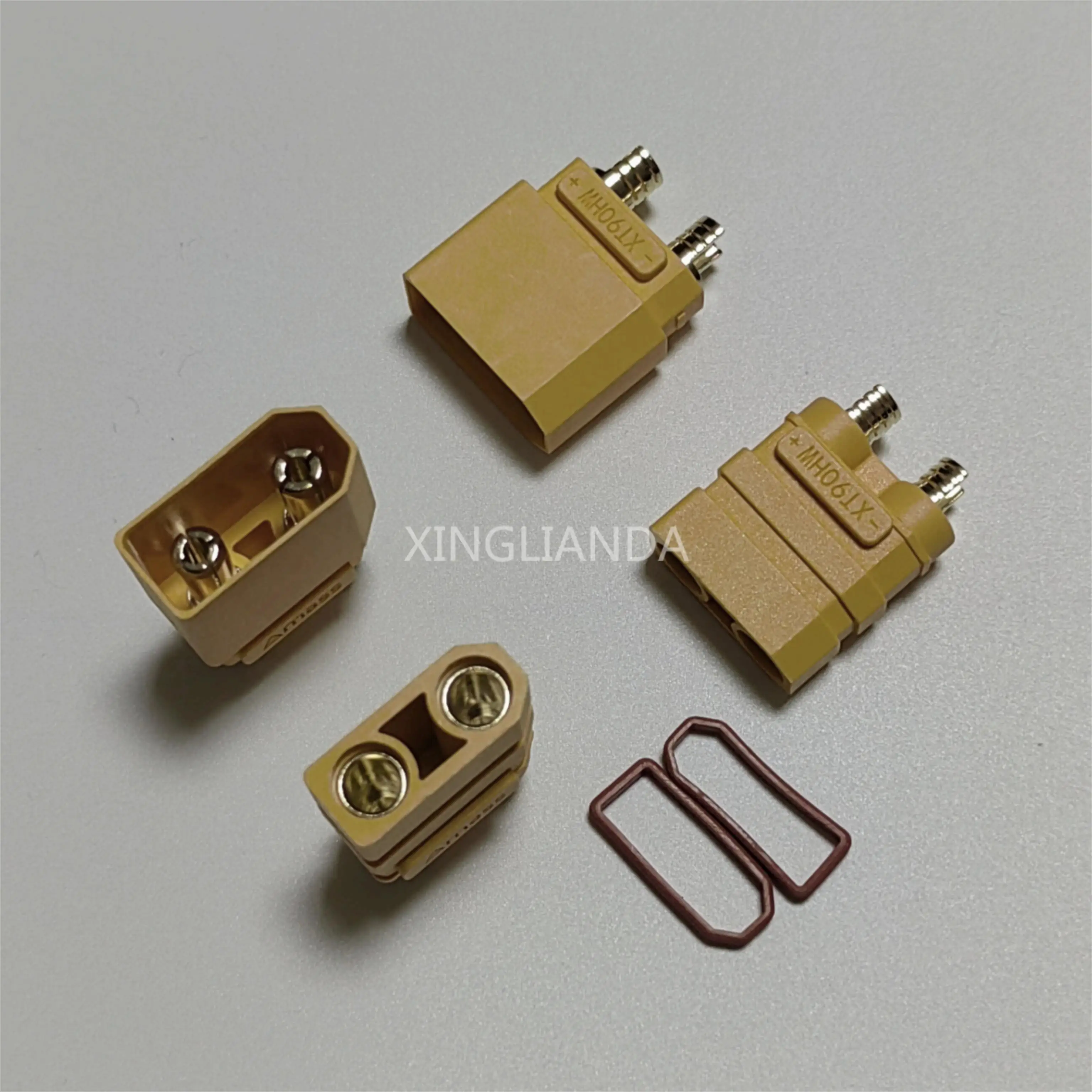 5 sets/Lot Amass XT90HW Waterproof Gold-plated Low Resistance Power Aviation Model Male Female Connection Plug