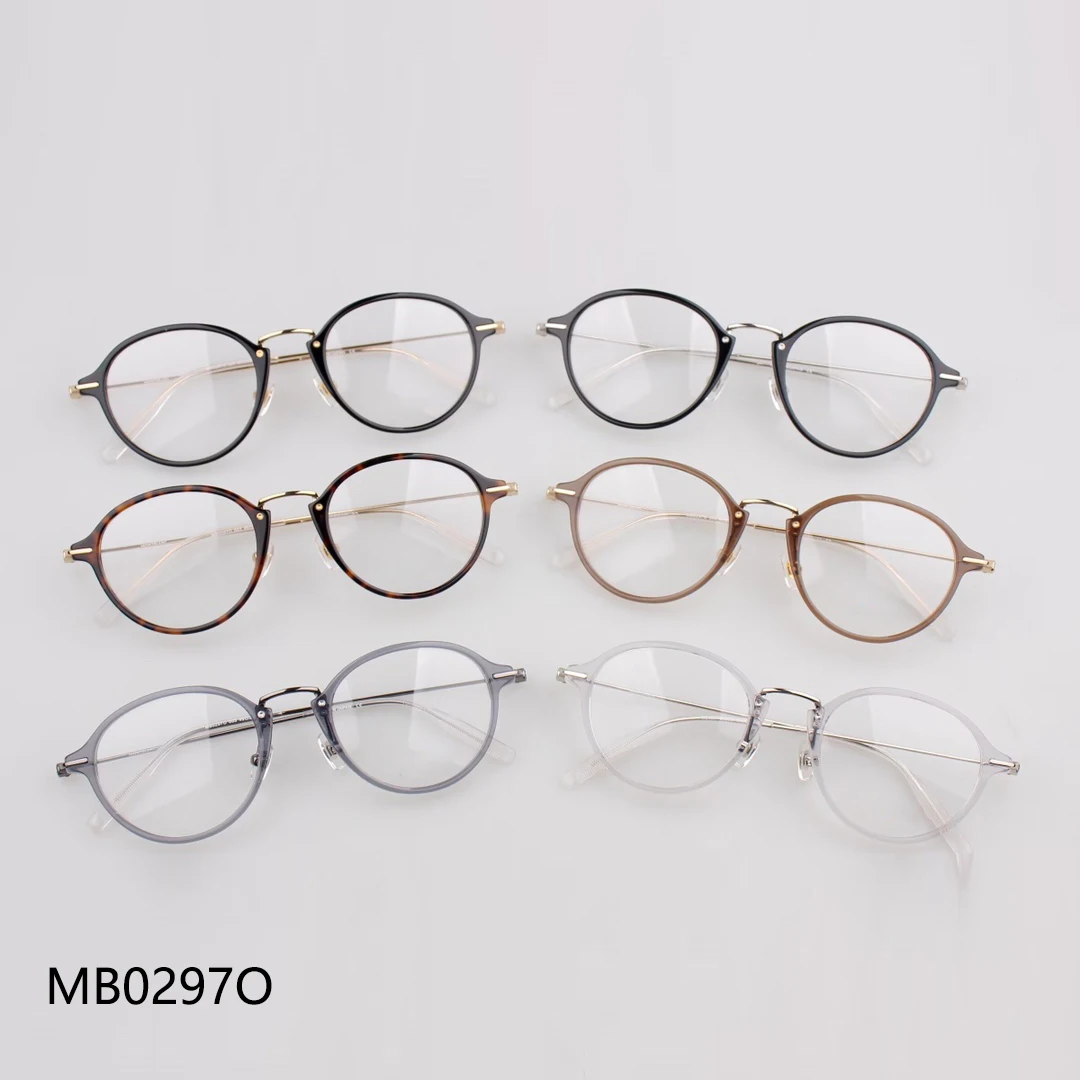 Titanium Ultra Light Glasses Frame Round Women Men Frameless Optical Glasses  MB0297O Prescription glasses