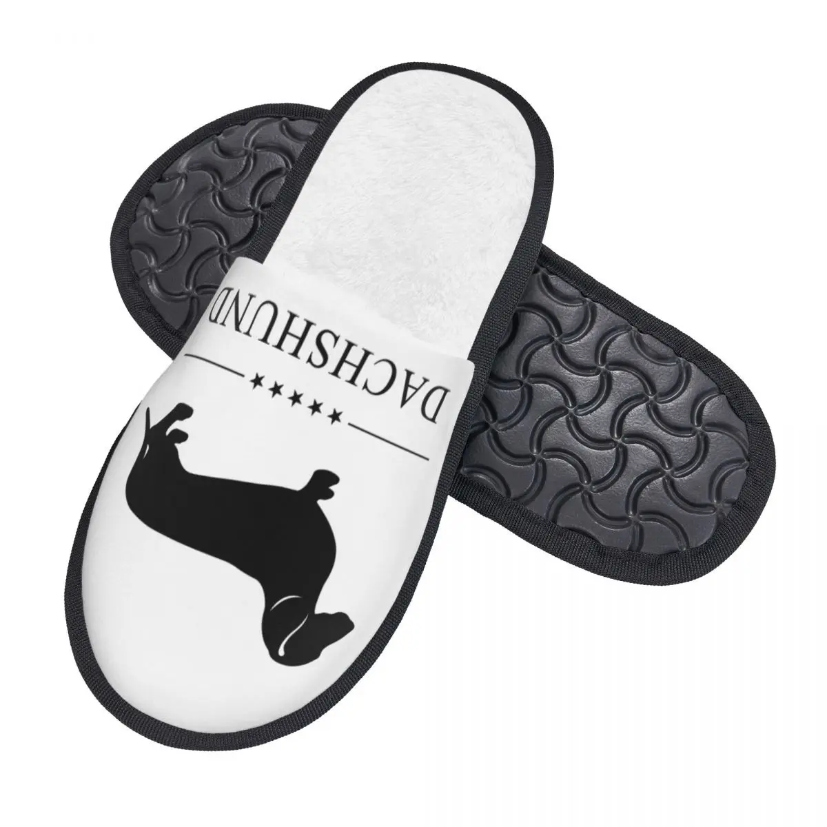 Custom Dachshund Comfort Scuff With Memory Foam Slippers Women Sausage Badger Wiener Dog Spa House Shoes