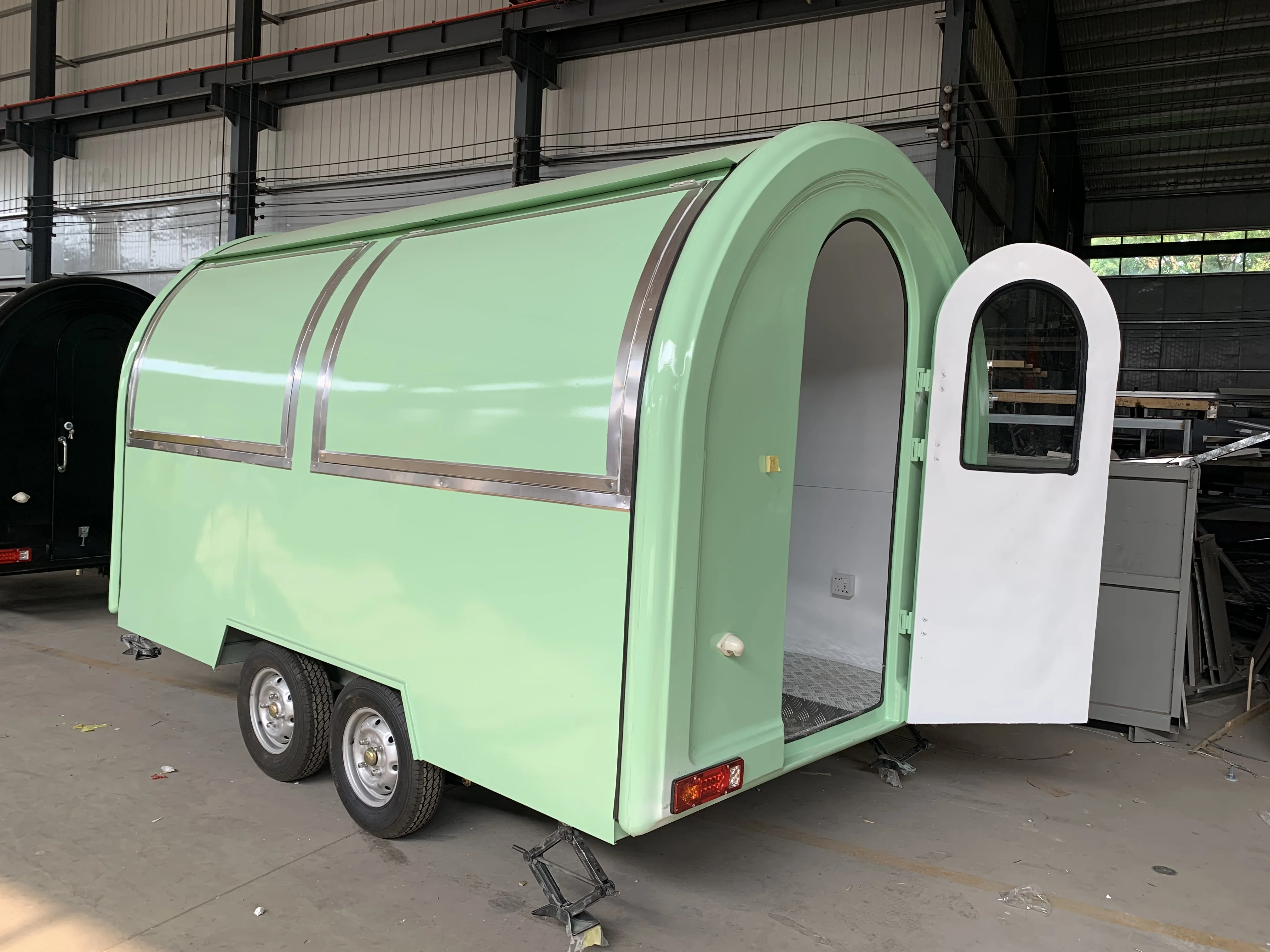 Fully Equipped Mobile Hamburger Pizza Trailer Car Ice Cream Coffee bar Small Motorcycle Food and Beverage Trailer