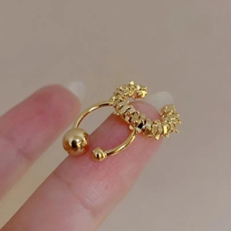 Simple High-end Earrings Clip Ear Clips Without Pierced Female Temperament Fashion Retro Cold Wind Ear Bone Clip image 6