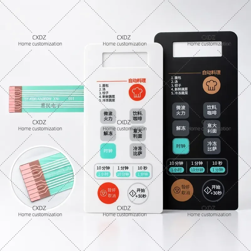 Microwave Oven Control Panel Membrane Switch Touch Button Sticker for KOR-4A6BW KOR-4A0BB K0R Replacement Part