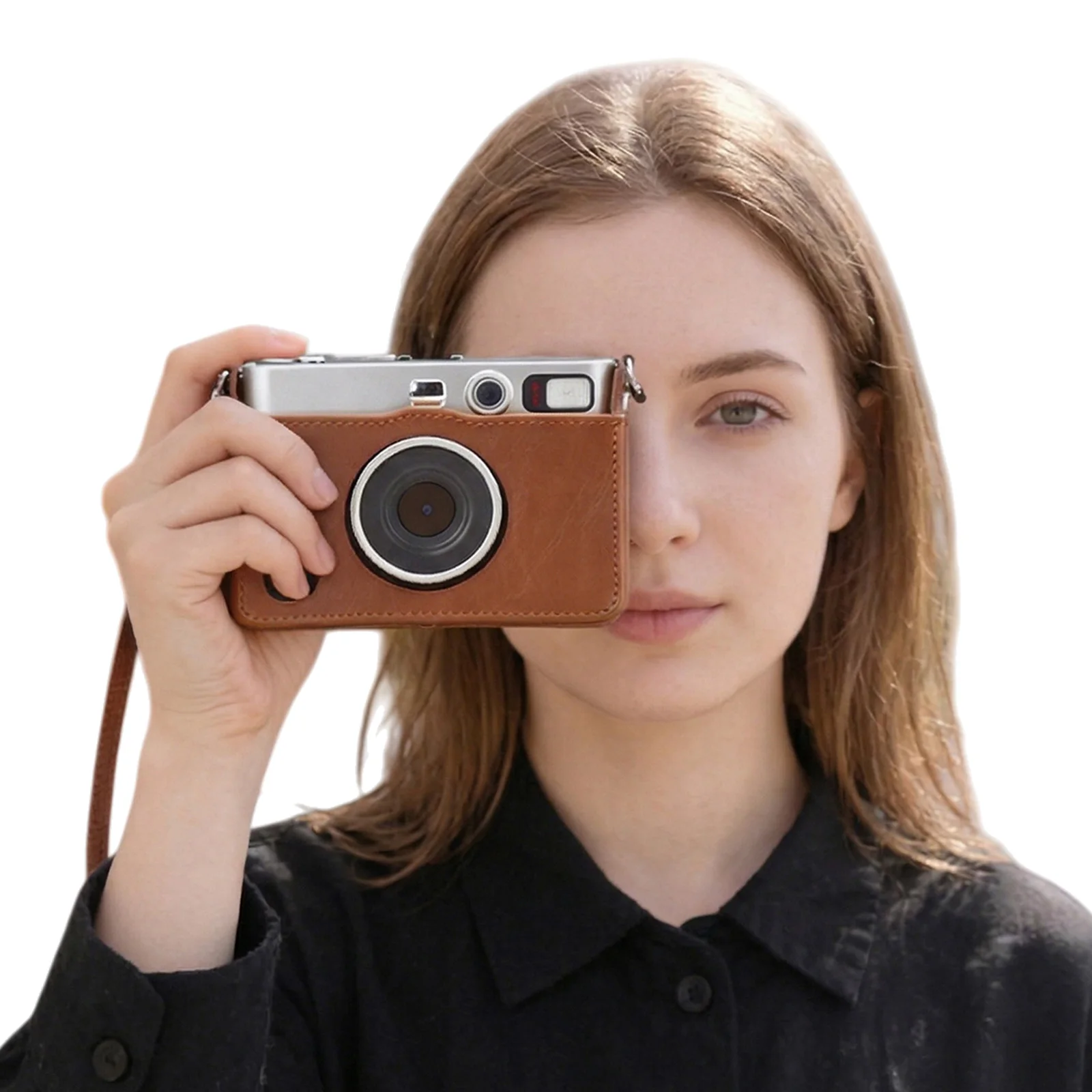 

Чехол для камер Fujifilm Mini EVO из ПУ-кожи, стильная сумка для переноски камеры с защитой от царапин, водонепроницаемый ретро-чехол, аксессуары для камеры