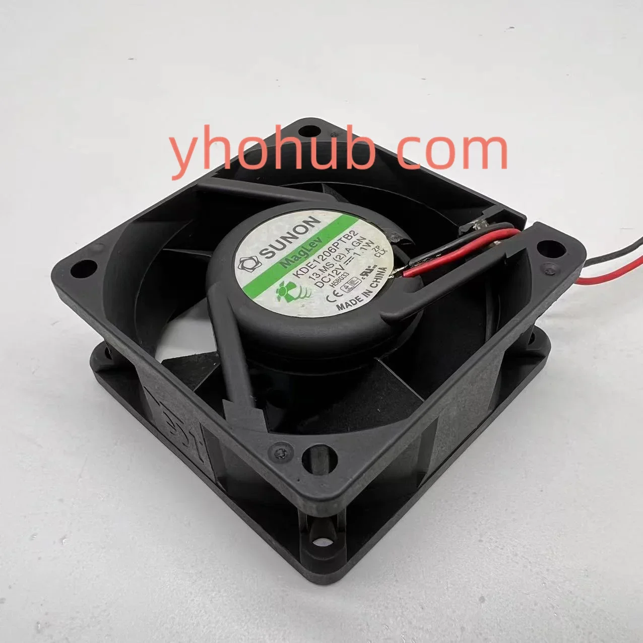 SUNON KDE1206PTB2 DC 12V 1.1W 60x60x25mm 2-Wire Server Cooling  Fan