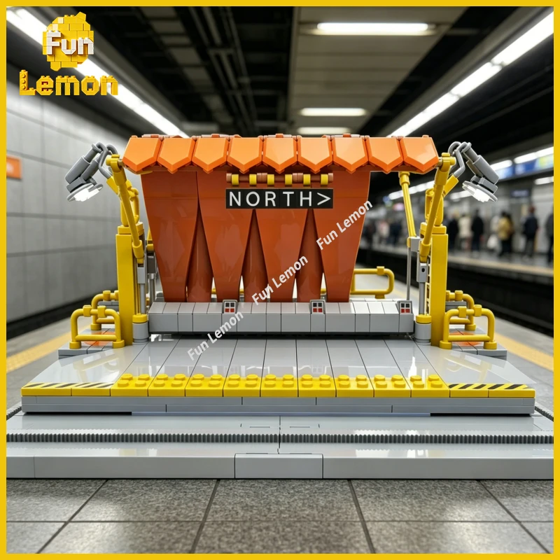 

Transit Shelter City Street MOC Building Blocks, Classic Roadside Shelter Model, Hobby Assembly Toy for Display 422pcs
