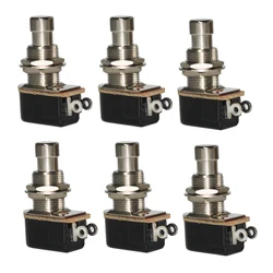Momentary Switch Guitar Effects Pedal Box SPST Button Stomp Foot Push Button AMP Footswitch Accessories 2pcs
