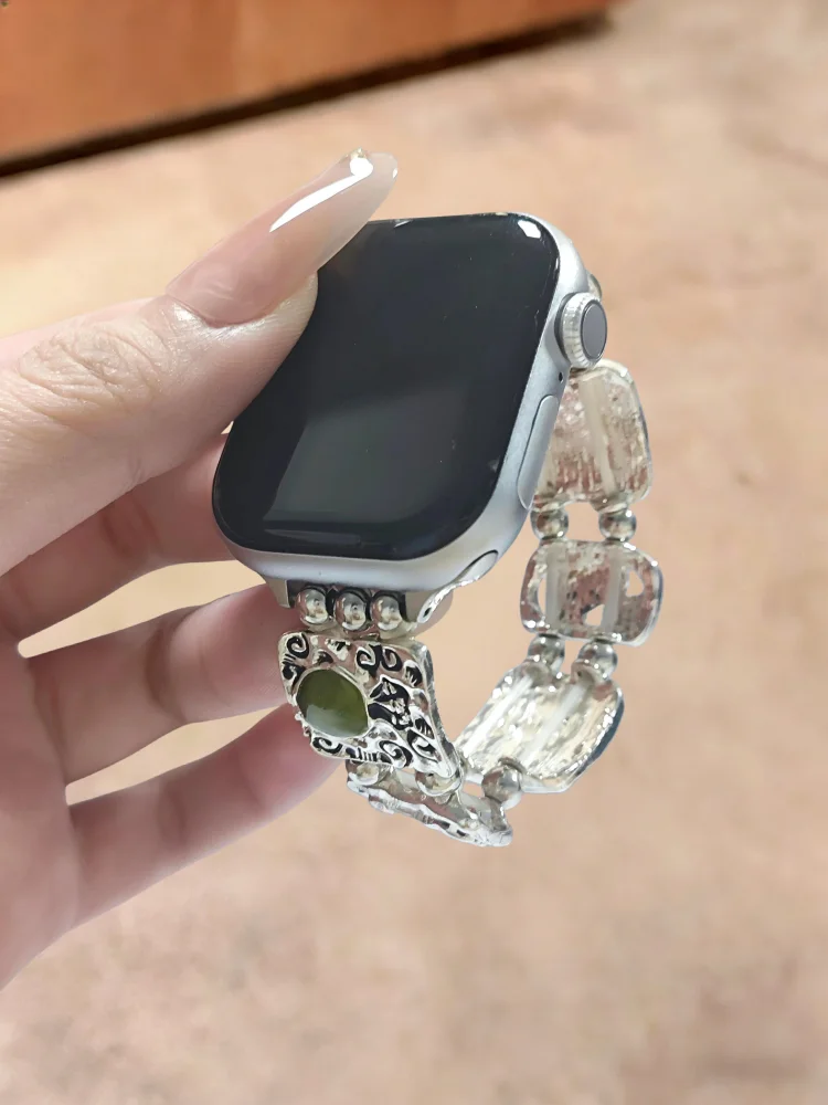 

1 simple and luxurious watch strap compatible with iWatch strap 38mm 40mm 41mm 42mm 44mm 45mm 49mm fashionable handmade strap