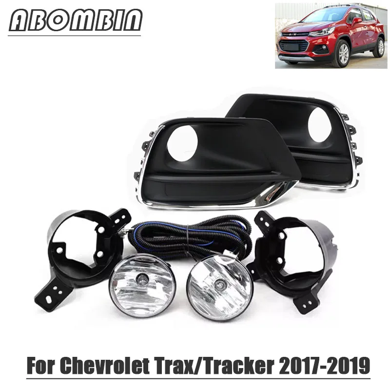 Front Bumper Lamp Daytime Running Fog Light Assembly with Wiring Kit For Chevrolet Trax/Tracker 2017 2018 2019