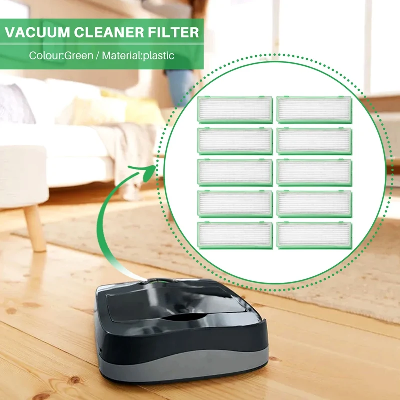 A98G-10 Buah Filter Debu Pengganti Filter Hepa untuk Aksesori Penyedot Debu Vorwerk Kobold VR200