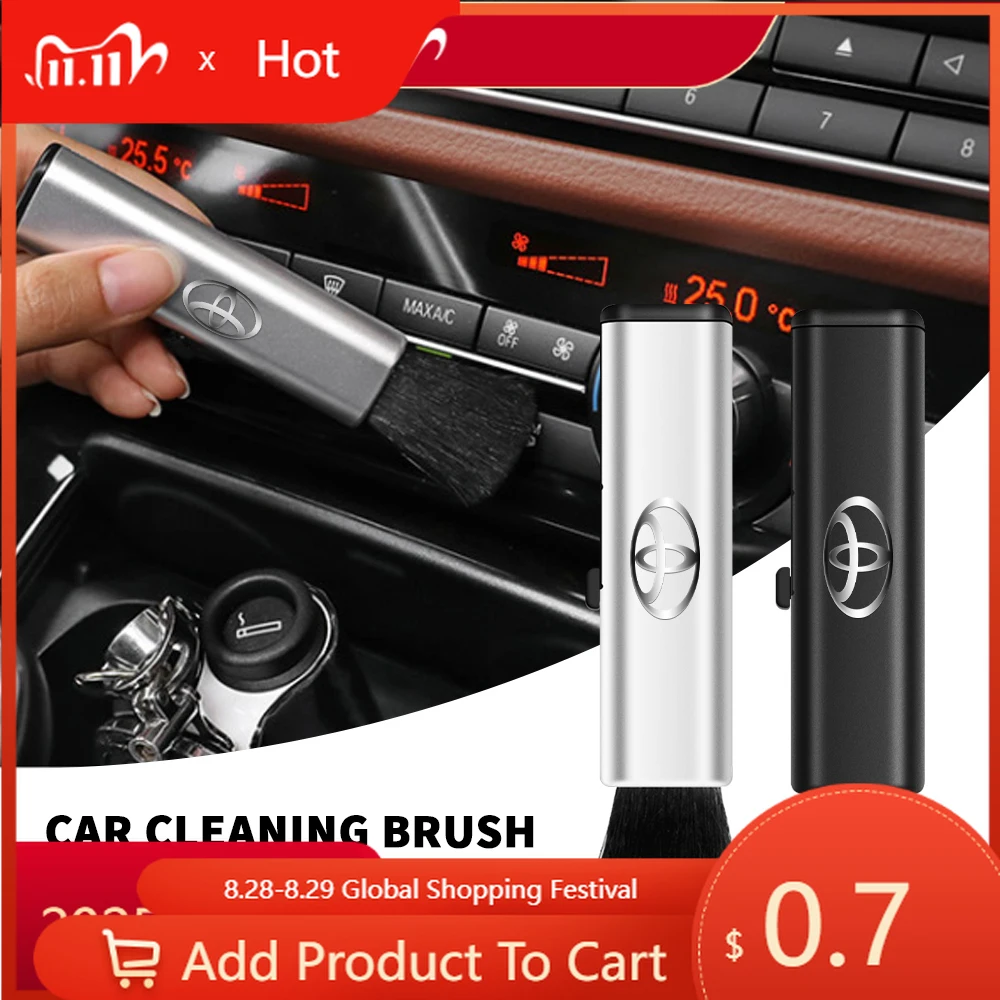 

Fot Toyota 2026, новинка для Toyota 2026, новые колпаки для ступиц, автомобильная выдвижная щетка для чистки из АБС-пластика, автомобильная воздуховыпускная щетка для очистки пыли, мягкая щетка для