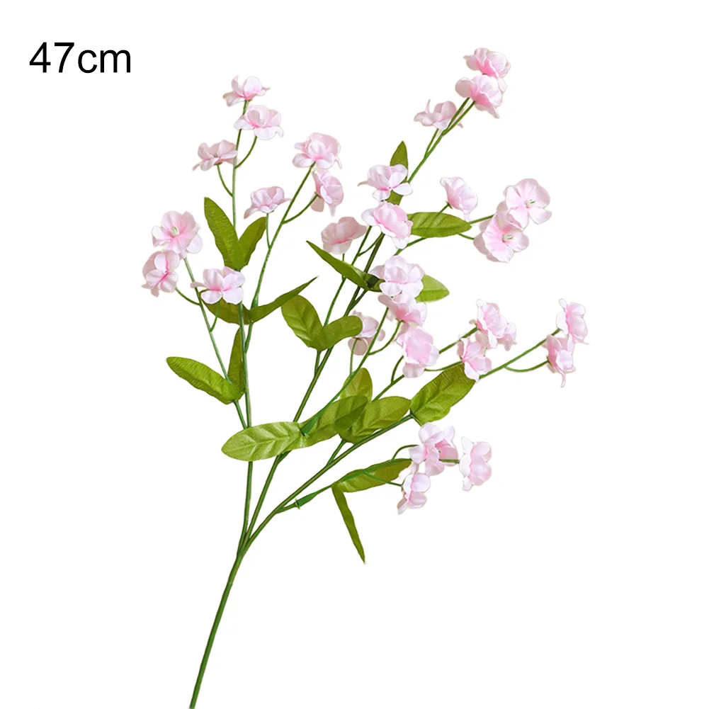 Artificial Forget Me Nots Silk Flowers for Indoor Decor Table Vase Arrangement Living Room Mantel Shelf Floral Accent